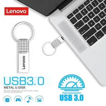 Lenovo 2 ТБ USB 3,0 Флэш-Накопители Высокоскоростная Металлическая Флешка 1 ТБ 512 ГБ 256 ГБ Memoria Портативный USB-Накопитель Для Портативных ПК Компьютерный Диск