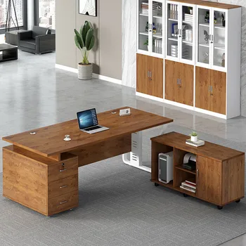 Деревянный органайзер, рабочий стол для компьютера, косметический столик для приема гостей, офисный стол для переговоров, набор для компьютера, современная мебель