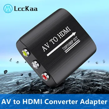 Конвертер AV в HDMI 1080P Композитный Адаптер HDMI Конвертер С USB-Кабелем для компьютерной приставки Xbox N64 DVD RCA в HDMI