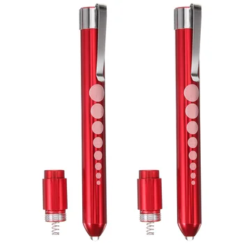2шт ручных фонарей-ручек LED Penlight Nursing Pen Light Многоразовые медицинские фонари-ручки