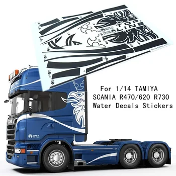 Наклейки С Краской Украшают Наклейку для 1/14 Tamiya RC Truck Trailer Tipper Scania 770S R470 R620 R730 Car Diy Parts