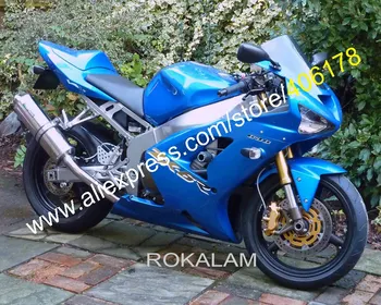 Синий Мотоциклетный обтекатель для Kawasaki Ninja ZX6R 03 04 ZX 6R 2003 2004 ZX-6R 636 Обвес кузова (литье под давлением)