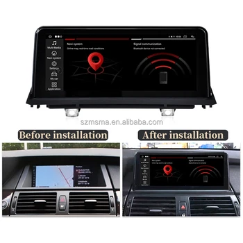 Автомобильный Стерео Dvd-Плеер с Сенсорным Экраном Для BMW X5 X6 E70 E71 2010-2013 CIC 8-Ядерный Автомобильный Радиоприемник с Двойным Din, Мультимедийная Система Carplay