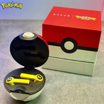 Наушники Pikachu Pokemon Razer Беспроводной Bluetooth 5.0 Спортивные наушники с шумоподавлением Микрофон с сенсорным управлением Универсальный