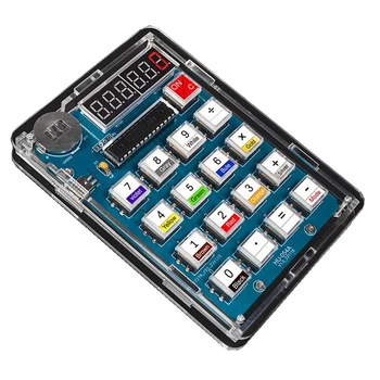 Калькулятор DIY Kit Abs 51 Микроконтроллер Самодельный Цифровой Ламповый Калькулятор Для Обучения Сварке Печатных Плат Электронный Комплект