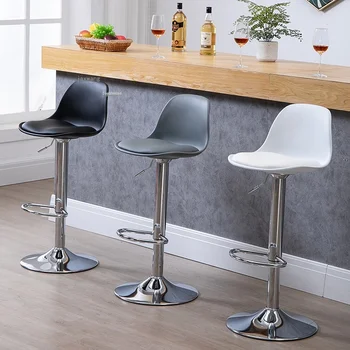 Барные стулья Nordic на стойке регистрации с поворотной спинкой, барные стулья с подъемником, современная кухня, минималистичный ресторан, мебель для дома Cadeira