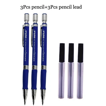 Набор механических карандашей 2,0 мм с наполнителем из черного грифеля 2B для письма, рисования, рисования в школе живописи, Автоматический карандаш
