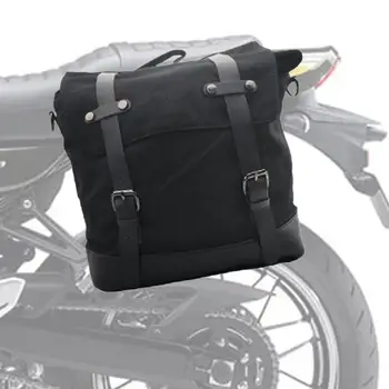 Боковые седельные сумки для мотоциклов Ретро-сумки для хранения багажа с регулируемым плечевым ремнем Аксессуары для мотоциклов для велосипедов