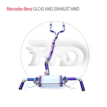 Автомобильные Аксессуары HMD Из Титанового Сплава Catback Выхлопная Труба Для Mercedes Benz GLC43 AMG Изготовленный На Заказ Клапан Глушителя Из Нержавеющей Стали