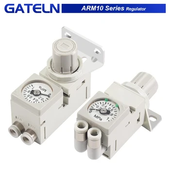 Миниатюрный Клапан регулирования давления типа SMC ARM10-06 ARM10-08 ARM10F2-20 Регулятор Редукционного клапана Малого размера В сборе