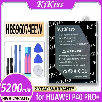 Аккумулятор KiKiss HB596074EEW 5200 мАч для HUAWEI P40PRO P40 PRO + мобильный телефон Bateria