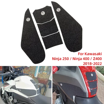 REALZION ПВХ Мотоцикл Нескользящие Боковые Накладки На Топливный Бак Защитные Наклейки Наклейка Газа Для Kawasaki Ninja 400 250 Z400 2018-2022