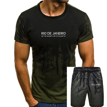 Винтажная мужская футболка Rio De Janeiro с круглым вырезом, большие размеры S-5xl, юмористические мужские футболки в стиле хип-хоп