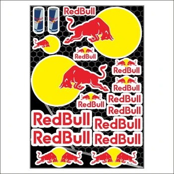 Большая Наклейка Red Bull С Логотипом Мотоциклетного Шлема Для Yamaha Ktm Honda Kawasaki SUZUKI