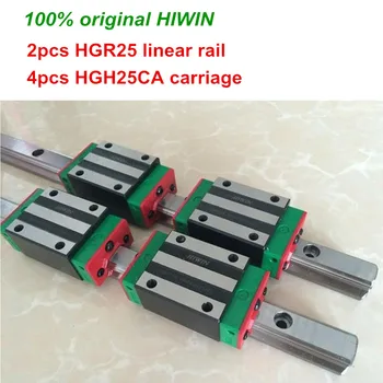 линейная направляющая HIWIN 2шт 100% оригинал HIWIN HGR25 - 200 300 400 500 600 700 800 900 1000 1100 мм с 4 шт HGH25CA или HGW25CA