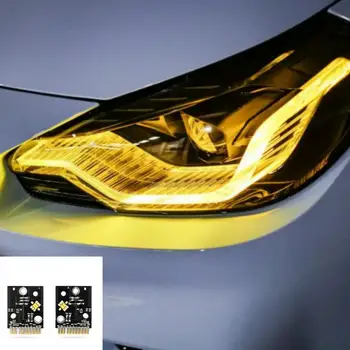 Автомобильный DRL Лимонно-Желтый Красный Для 2022 2023 BMW 2 серии M2 LCI G42 G87 M240i CSL LED Синий Дневной Ходовой Свет Модуль Сигнала поворота