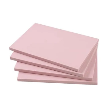 Набор для изготовления штампов для линолеума с розовой резиновой гравировкой размером 15 х 10 см, состоящий из 4 частей, прочный, простой в использовании