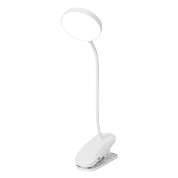 Настольная лампа со светодиодной клипсой, ночник для чтения, USB-ночник, книжный светильник, прикроватная лампа для спальни в общежитии, настольная лампа