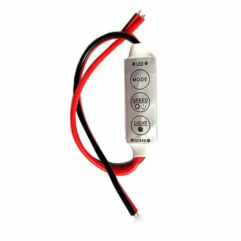Диммер Mini 12V 12A LED Dimmer, пульт дистанционного управления для одноцветных светодиодных лент 5050/3528, регулятор яркости