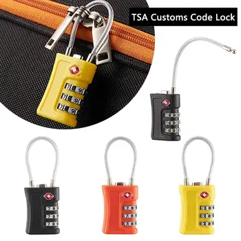 Противоугонный шкафчик для путешествий, замок контрастного цвета, замок паролем для багажа, Таможенный кодовый замок TSA, 3-значный кодовый замок